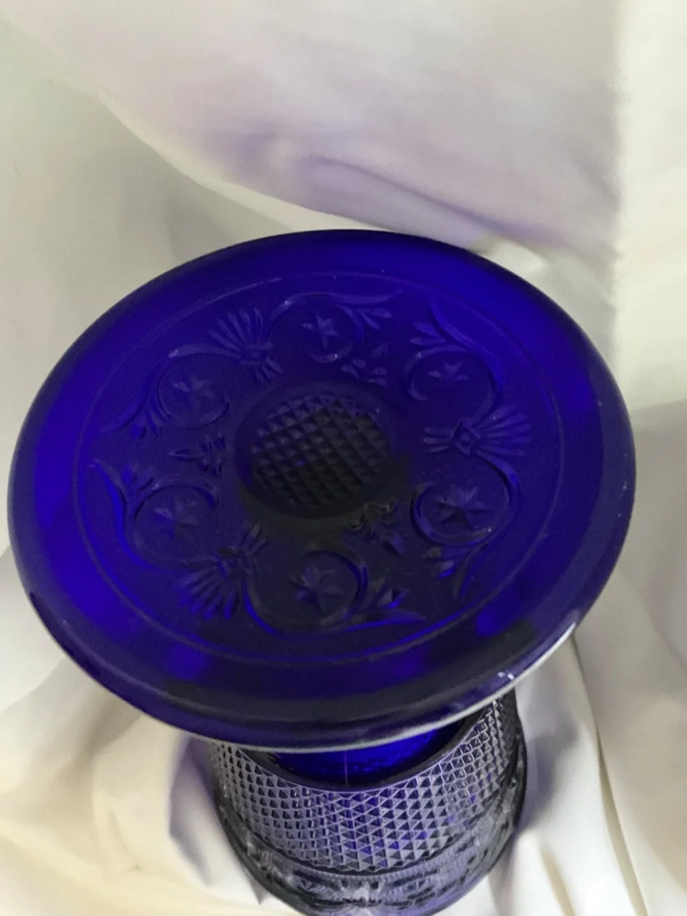 Vintage Imperial‎ Glass Cape Cod Cobalt Blue Water Goblets - Set of 4